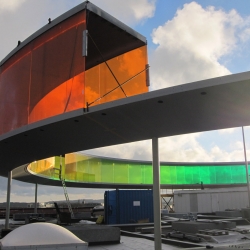 Olafur Eliasson's Your Rainbow Panorama is an addition to ARoS Museum in Denmark. Construction is set to finish in Spring of 2011, here is a sneak peak at it's progress!!! 