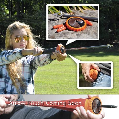 The Pocket Shot slingshot now has attachments to shoot ARROWS.