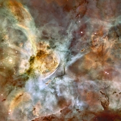 This is an incredible 6000 x 2906 pixel image of the Carina Nebula. Molecular clouds, knots of molecular gas and dust. 'Astronomy Picture of the Day' at 2008 may 28. Go to archive for more.