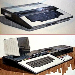 'Old-school' concept sketches of Atari 1200 & A300  computers.