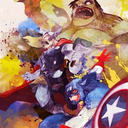 Awesome Marvel illustrations by Dennis Menheere.
