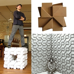 Bloxes - new company that produces of cardboard building bloxes as construction material ~ founded by Aza Raskin (son of mac legend jef raskin) - wouldn't this be fun inside a shigeru ban space?