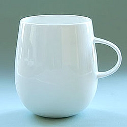 Hedy Cup - Designed by English designer Hannah Morrow living in LA - beautiful bone china cup - Super thin, the sunlight shines through the walls, 3 3/4" high by 2 3/4" wide