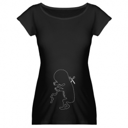 Bad taste or uber cool? You decide. TMwG "Baby Cut-Out" Maternity Dark T-Shirt