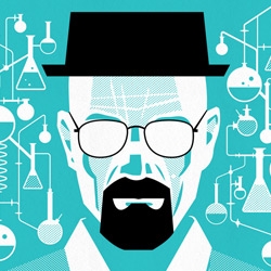 Ty Mattson designed a set of three posters to celebrate the amazing Breaking Bad series.