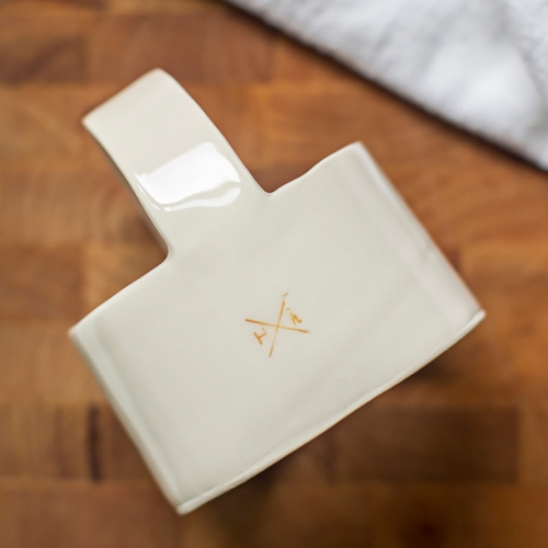 The ceramic Biscuit Cutter via Atlanta based, heirloomed collection and Honeycomb Studio. 