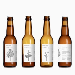 Beautiful packaging for Danish brewery Mikkeller's wild winter ale by Bedow.