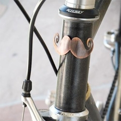For your manly bike ~ a bike handlebar mustache! Bikestache? From Tangerine Tree House