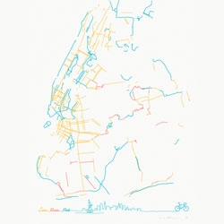 The Beauteous Bike Lanes of New York City from Pop Chart Lab.