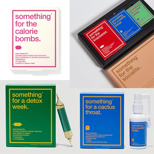 Biocol Labs is the post-chemical pharmacy - cute, cheeky branding for these cures for whatever ails you. Reminiscent of Help! meds from a few years back.