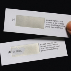 Clever interactive business cards.