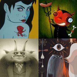 The Blab Show opens next weekend at CoproNason gallery in Santa Monica. This year features more paintings by the usual suspects and a devil theme