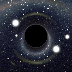 What would you see if you went right up to a black hole?