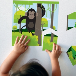 The animal crew from A Modern Eden has migrated to Blik. Just not all in one piece. Four new animal Wall Puzzles will delight and challenge toddlers and preschoolers.