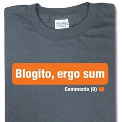 "Blogito, ergo sum" - *sigh* for all you latin lovers ~ Caroline's post at Crave is a worth the read ~ aeneid and cicero references and all. Was Cicero a proto-blogger?