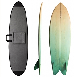 Octovo x Tilley Surfboards collaboration. Stunning! The details and colors are beautiful - down to the brass/titanium leash cups and custom tailored carrying bags.