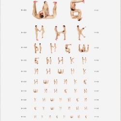 BodyType is a font completely made out of naked people. Somehow funny how the made it.