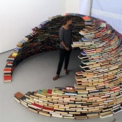 Miler Lagos' Book Igloo is amazing. A whole new alternative to book shelves?