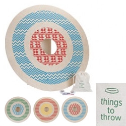 Alight Designs Bullseye Gameboard ~ perfect for aiming rubberbands, bottle caps, and any other projectiles smaller than a 4" diameter... fun camping game.