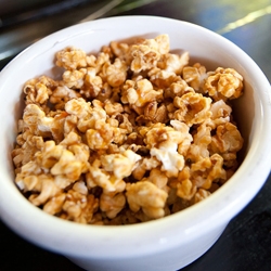 Bourbon Bacon Caramel Corn ~ Just one of the draws at the funky downtown Los Angeles hang out Villains Tavern!