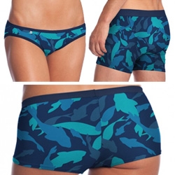 Love that PACT's latest Japan collection benefits Architecture for Humanity’s design and construction of a work-house for fishermen in the town of Shizugawa. Underwear for him and her and socks too ~ my favorite is this koi print!