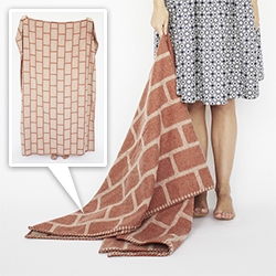 Thing Industries Brick Blanket - 100% wool blanket ready to make anything you drape it over look like brick!