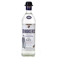 Broker's Gin - its the gin with the bowler hat! (how very Magritte?)
