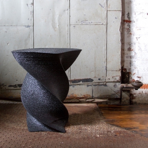 Budmen's Scoria Stools are 3D printed furniture finished with a structural resin that makes for durable and unique product