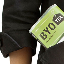 BYO Tea from Sanctuary T is a cute, compact pouch that carries 10 servings of tea.