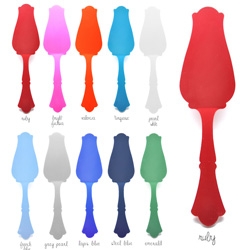 Tart Servers in colorful acrylic hues made in france...