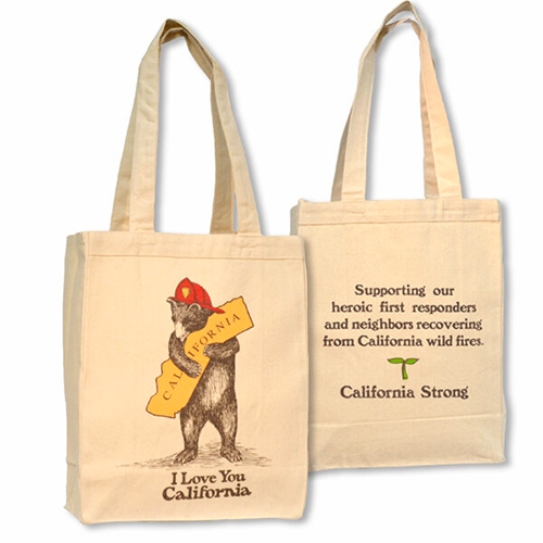 SF Mercantile's classic I Love You California Bear - Firefighter Collection