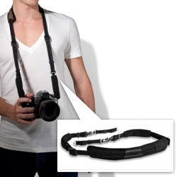 PacSafe CarrySafe 100 Camera Strap ~ subtle, SLASHPROOF, and has neoprene covering joining spring loaded clips