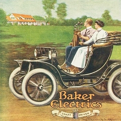 Its first electric vehicle was produced in 1899 by Baker Motor Vehicle Company in Clevelend, Ohio ~ see this look back at the history and adverts