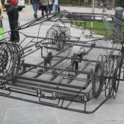 Extremely cool pedal-powered Wire Lamborghini