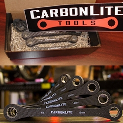 CarbonLite Tools ~ for when weight matters most, these super lightweight wrenches are an interesting option. The set of 5 wrenches weighs 6.7 oz.