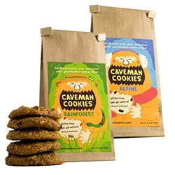 Caveman Cookies - love the branding/illustrations!