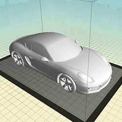 Porsche releases .STL file for the 2014 Cayman S so you can 3D print your own mini version. 