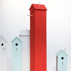 Attic, cute series of bird houses by Studio Chad Wright.