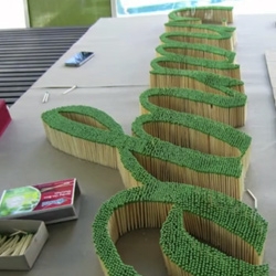 IGNITE CHANGE! Stop-motion video made with 11,400 matches for Green Sheep. 