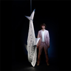 'Shark' pendant light by Swiss designer Francis Chabloz.
