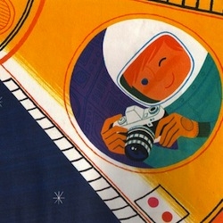 Space, through the eyes of children: a collection of space suits, ideologies, and artwork related to children and space.