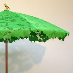 Subtle parasol for any garden.  Check the site under Products / Parasol 'Shadylace' [Editor's note: prev featured on notcot.com]