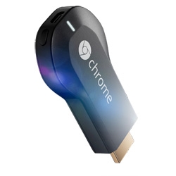 Google's Chromecast is a $35 HDMI dongle that mirrors content being played nearby on a tablet, smartphone or computer to your TV allowing you to share wirelessly. 