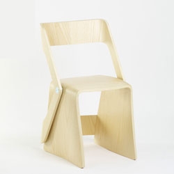 Jonas Nyffenegger (a graduate from ECAL) has designed this versatile chair for churches.