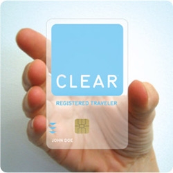 Clear - its been everywhere today ~ nice clean site too... its the fast pass through airport security, complete with concierge to help with your carry on.