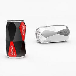 Dzmitry Samal has designed a unique concept for the 33cl Coca-cola can. The shape is much more geometric - featuring facets, instead of the familiar smooth round cylinder we’re used to.