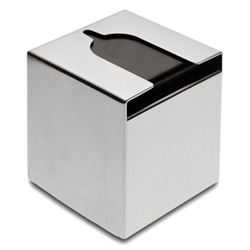 Easy access, stainless steel cube, condom dispenser for your bedside? Particularly like their attention to detail with the shape on top... from Germany