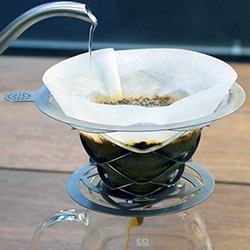 Bairro Alto AltoAir -  stainless steel cone combining minimal structure with maximum flow for drip coffee.
