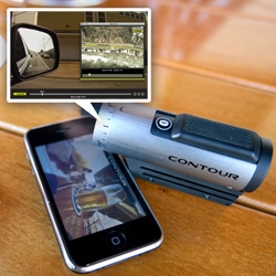 Unboxing of the new Contour + mini-hd action camera ~ nice packaging, form factor, bluetooth + iphone/android apps let you use your phone as a preview screen and to tweak settings, and storyteller app makes great use of GPS.