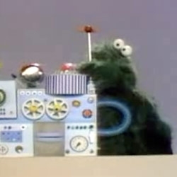 Cookie Monsters Green Brother... devours a computer! Gotta love some old school sesame street for a lazy saturday afternoon. Also: should this be the direction for the future of NotVideo?